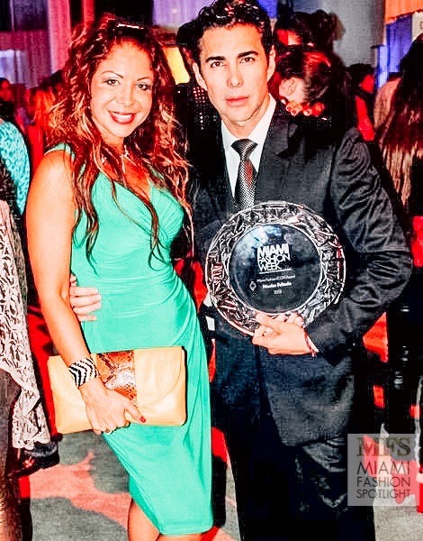 Lissette Rondon and Nicolas Felizola at Miami Fashion Week. Credit: Miami Fashion Spotlight | Amazonia Mayorquin.