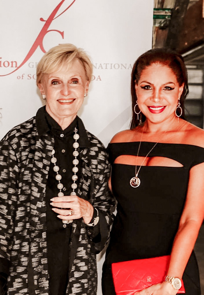 Charlene Parsons and Lissette Rondon at Fashion Group International of South Florida. Credit: Miami Fashion Spotlight | Angelica Ramos.