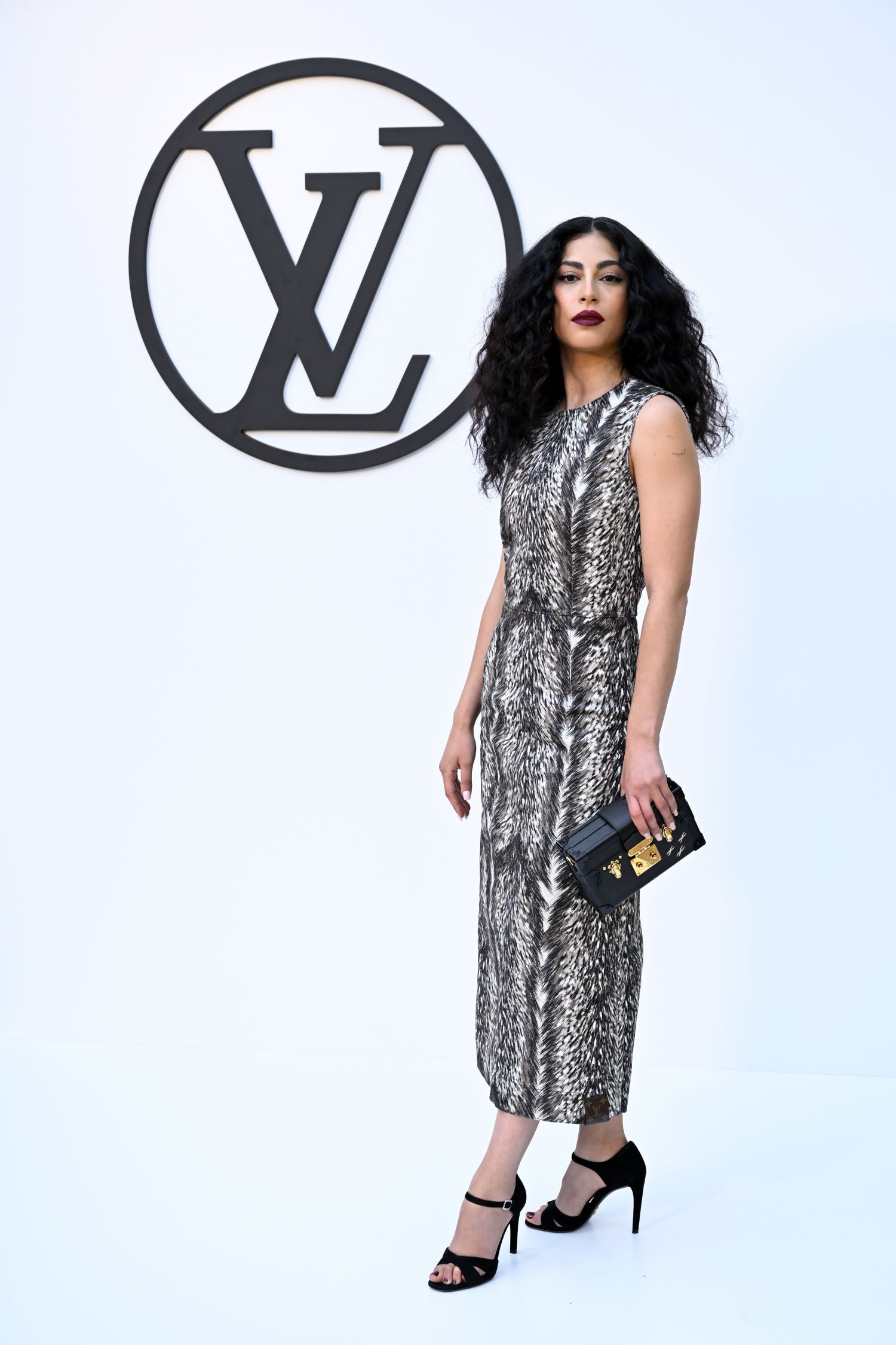 MINA EL HAMMANI attending the Cruise 2025 Fashion Show by Louis Vuitton in Barcelona | CRUISE 2025 FASHION SHOW COLLECTION © Louis Vuitton – All rights reserved | Courtesy of Gnazzo Group.
